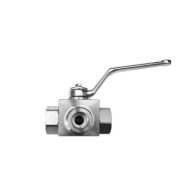 HYDRAULIC 3 WAYS BALL VALVE 1/4" 