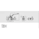 HYDRAULIC 2 WAYS BALL VALVE 8L OUTER THREAD