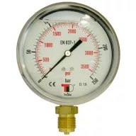 HYDRAULIC PRESSURE GAUGE DN100 0-16 BAR VERTICAL CONNECTION 