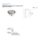 HYDRAULIC PRESSURE GAUGE DN100 0-600 BAR REAR CONNECTION