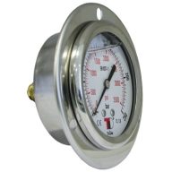 HYDRAULIC PRESSURE GAUGE 0-315 BAR REAR CONNECTION