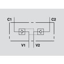 OM VBPDE 1/4" A DOUBLE PILOT OPERATED CHECK VALVE