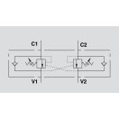 OM VBCD 3/4" DE-A DOUBLE OVERCENTRE VALVES