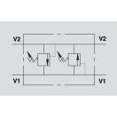 OM VAU 1/2" CROSS LINE RELIEF VALVE