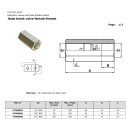 HYDRAULIC HOSE BREAK VALVE 3/8" BB 