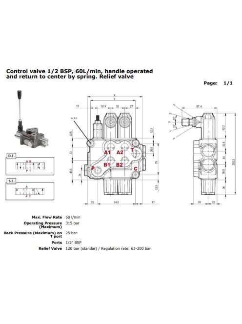 CONTROL VALVE YFM55/5 1/2" 
